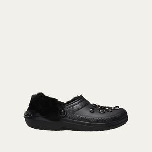 Crocs X Simone Rocha Classic Faux Fur Lined Clog Black Crystal